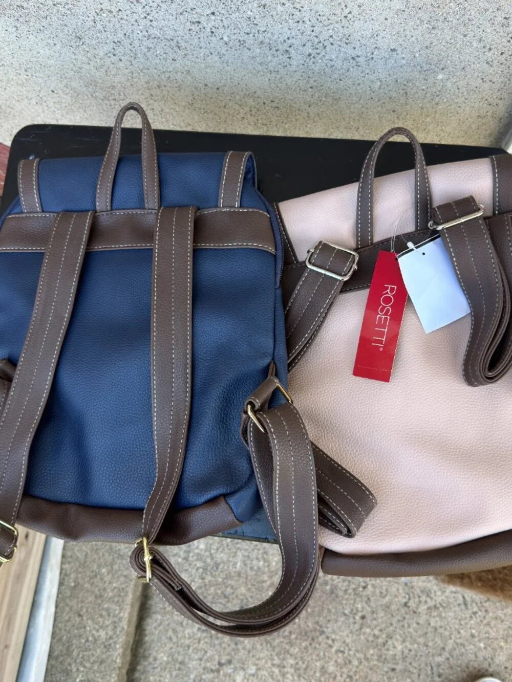 Rosetti Sena Backpack Blue Pink Bag Purse Lot of 2